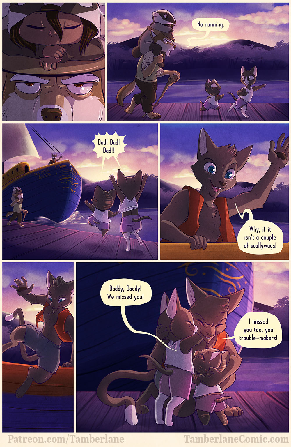 Cat dad arrives! 